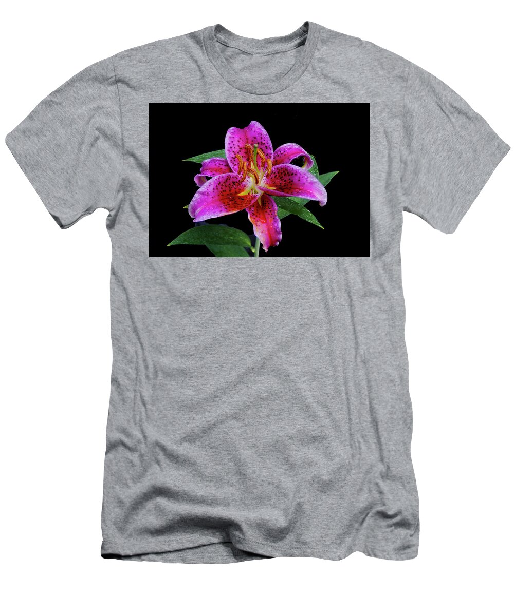 Pink Asiatic Lilly T-Shirt featuring the photograph Pretty In Pink by M Three Photos