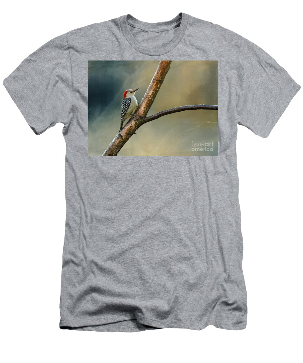 Woodpecker T-Shirt featuring the photograph Pretty Lady by Lois Bryan