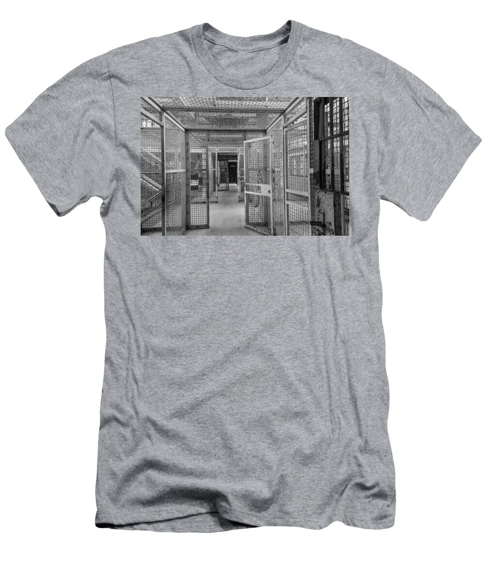 Steven Bateson T-Shirt featuring the photograph Prison Maze by Steven Bateson