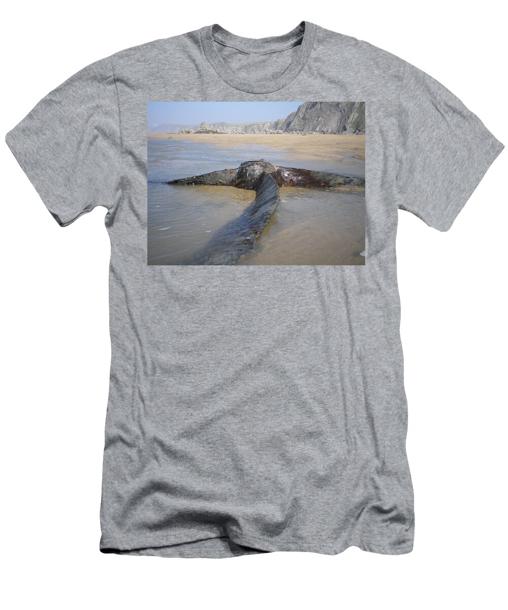 Shipwreck T-Shirt featuring the photograph Propeller Steamship Belem Shipwreck by Richard Brookes