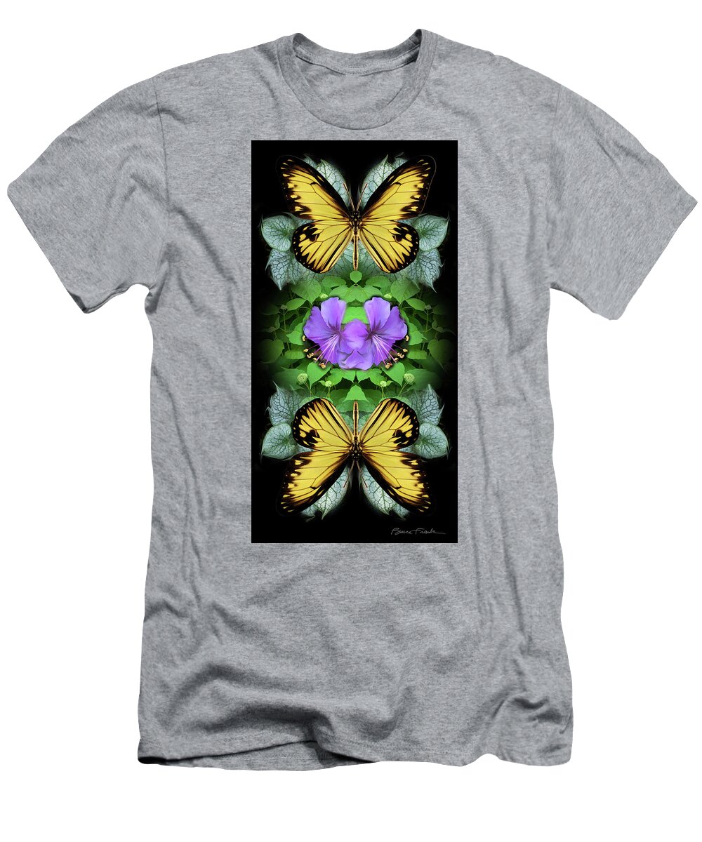 Botanical T-Shirt featuring the photograph Purple Hibiscus by Bruce Frank