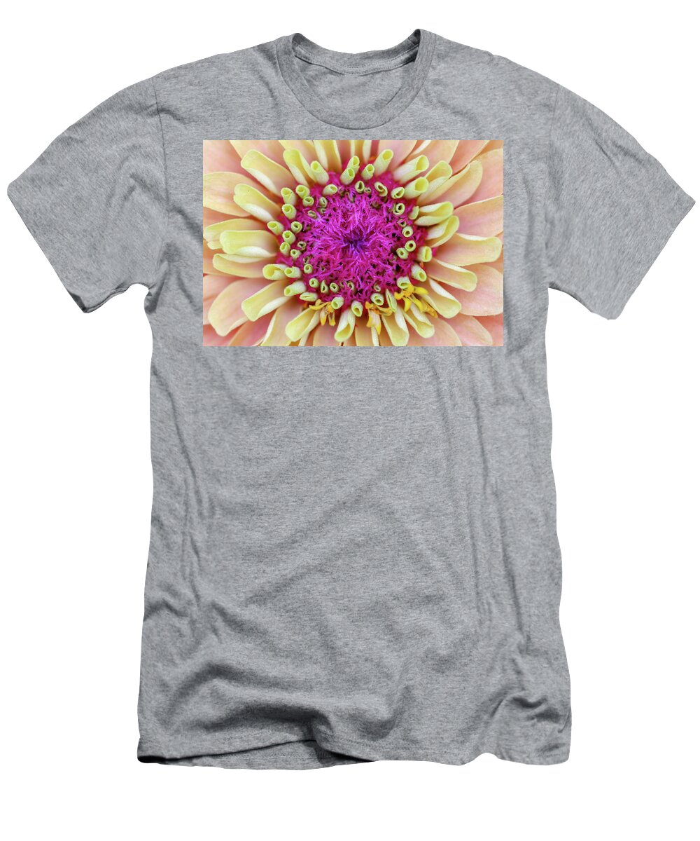 Macro T-Shirt featuring the photograph Purple Intervening by Mary Anne Delgado
