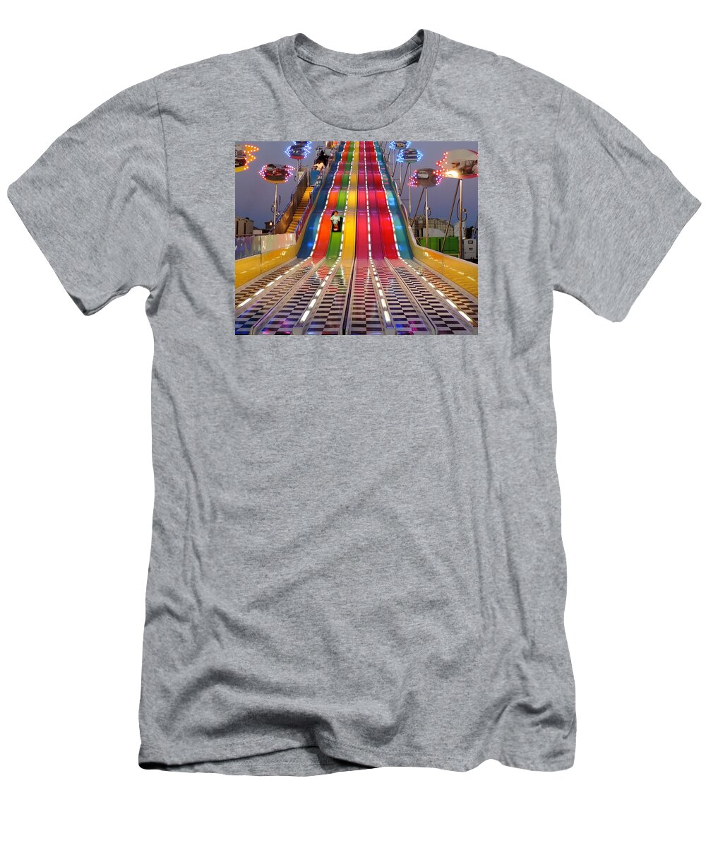 Rainbow T-Shirt featuring the photograph Rainbow Slide by Tiffany Marchbanks