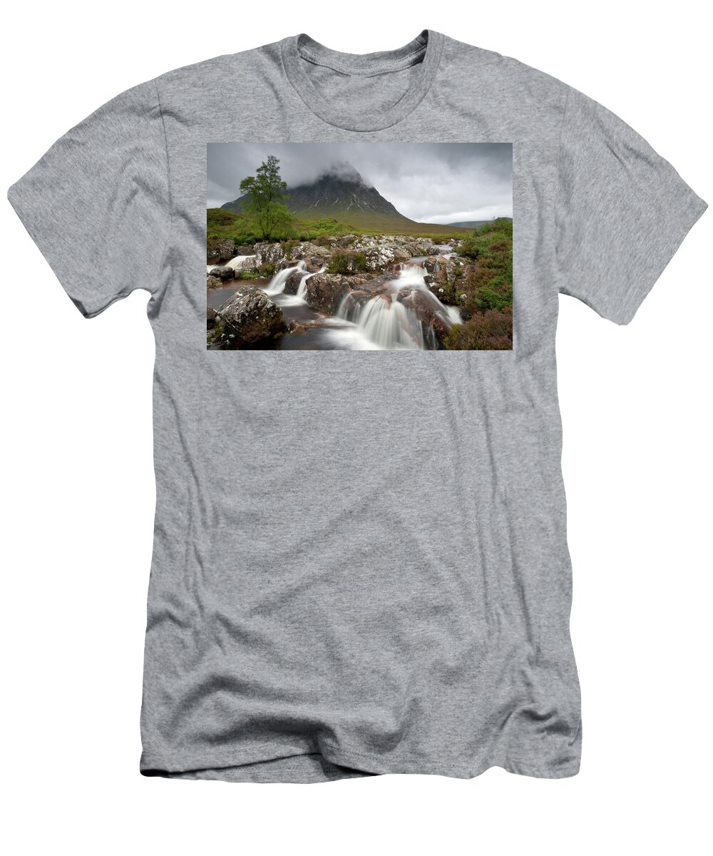 Rannoch Moore T-Shirt featuring the photograph Rannoch Moor Landscape Glencoe Landscape by Michalakis Ppalis