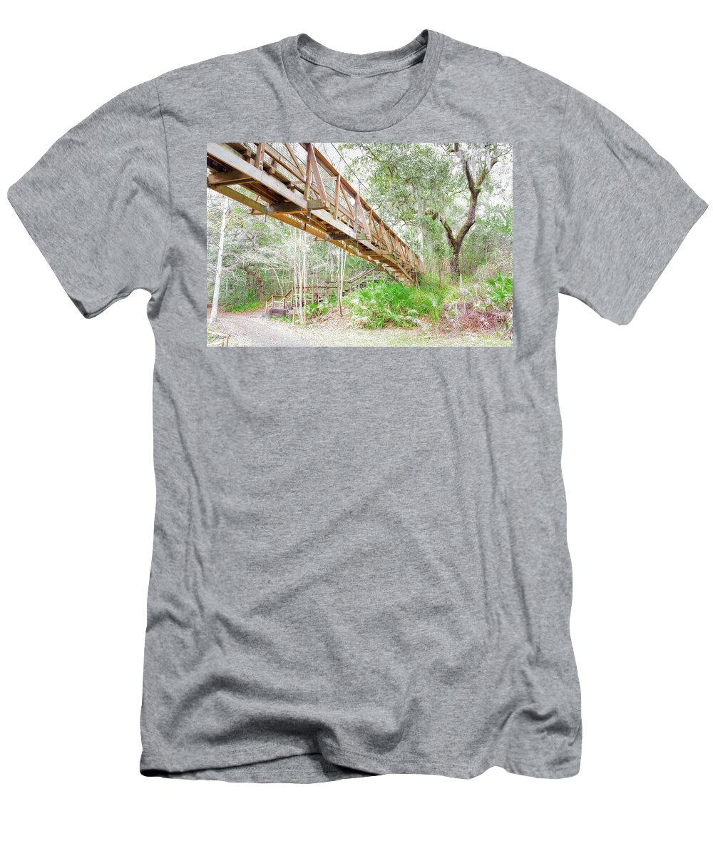 Flower T-Shirt featuring the photograph Ravine Gardens Abstract by John M Bailey