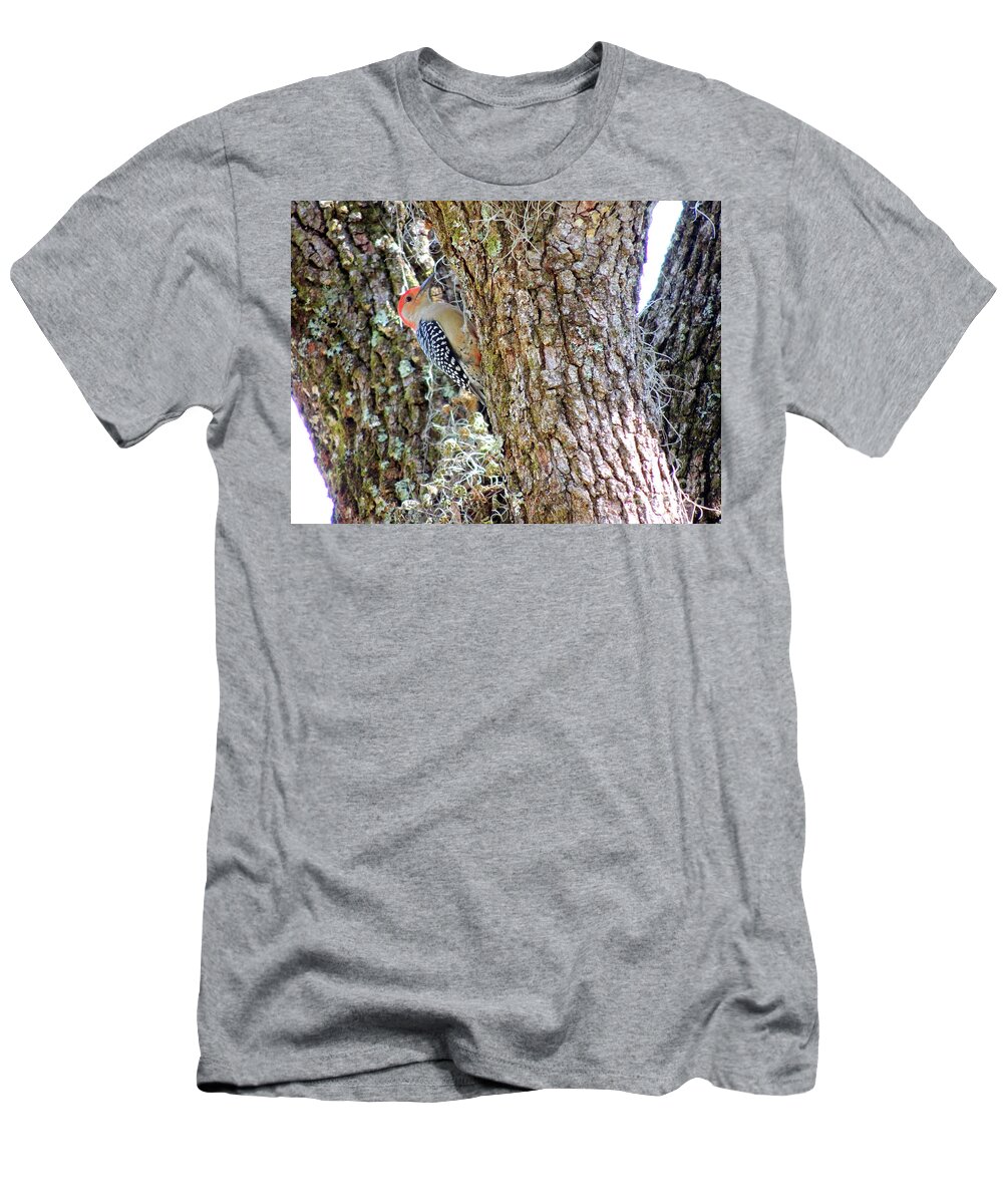 Red-bellied Woodpecker T-Shirt featuring the photograph Red-bellied Woodpecker By Bill Holkham by Bill Holkham