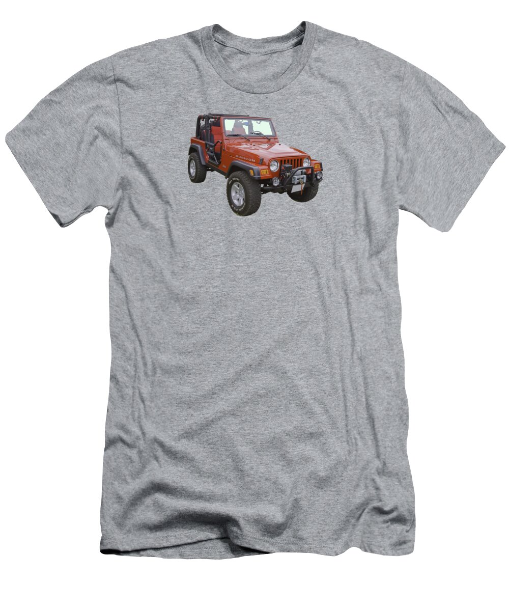 Red Jeep Wrangler Rubicon T-Shirt by Keith Webber Jr - Fine Art America