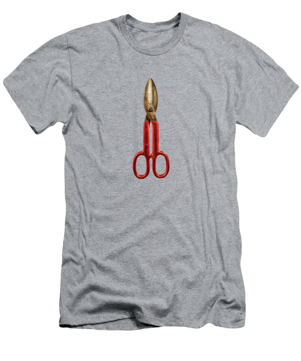 Blade T-Shirt featuring the photograph Red Metal Shears by Yo Pedro