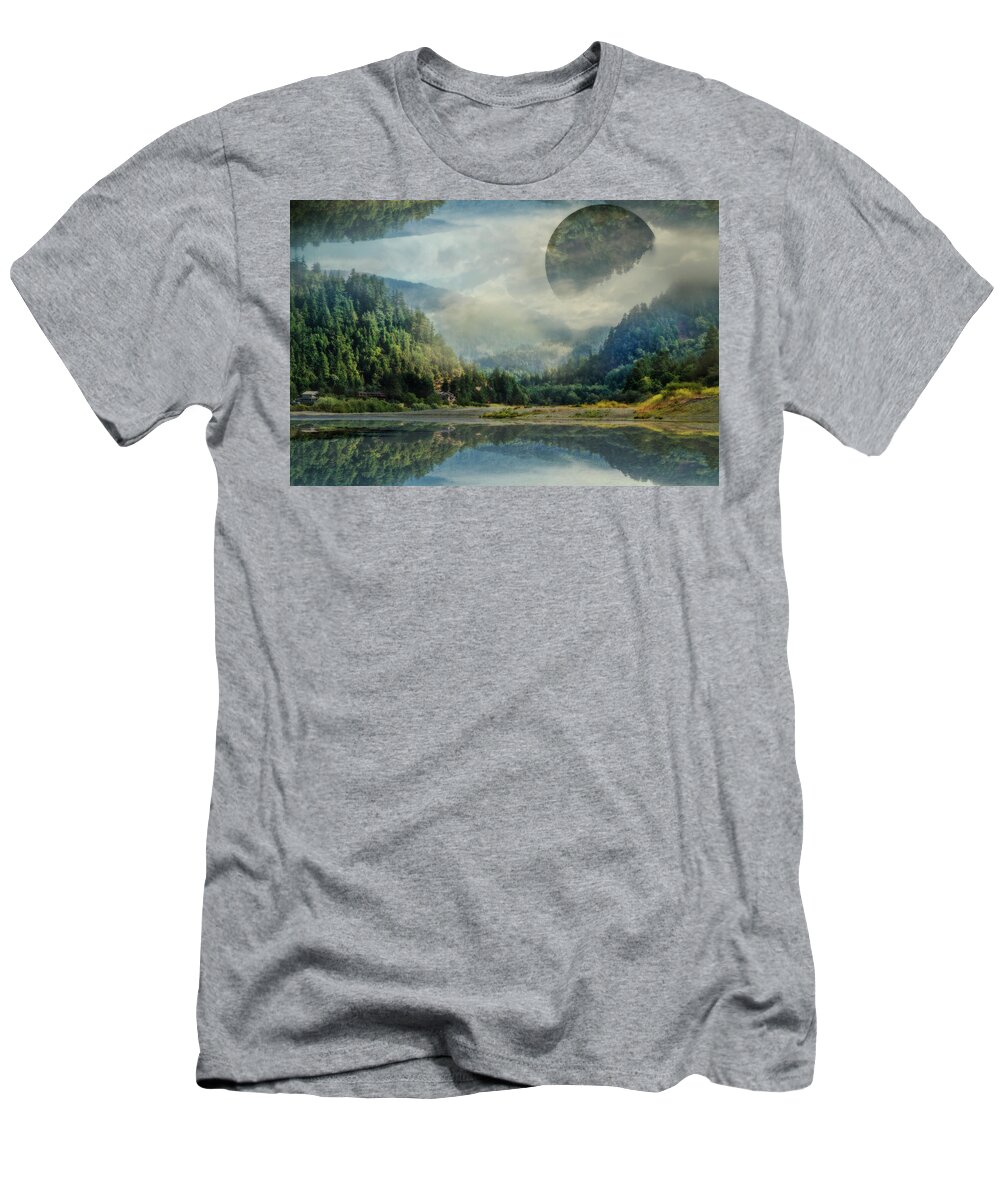 Appalachia T-Shirt featuring the photograph Reflections Up and Down by Debra and Dave Vanderlaan
