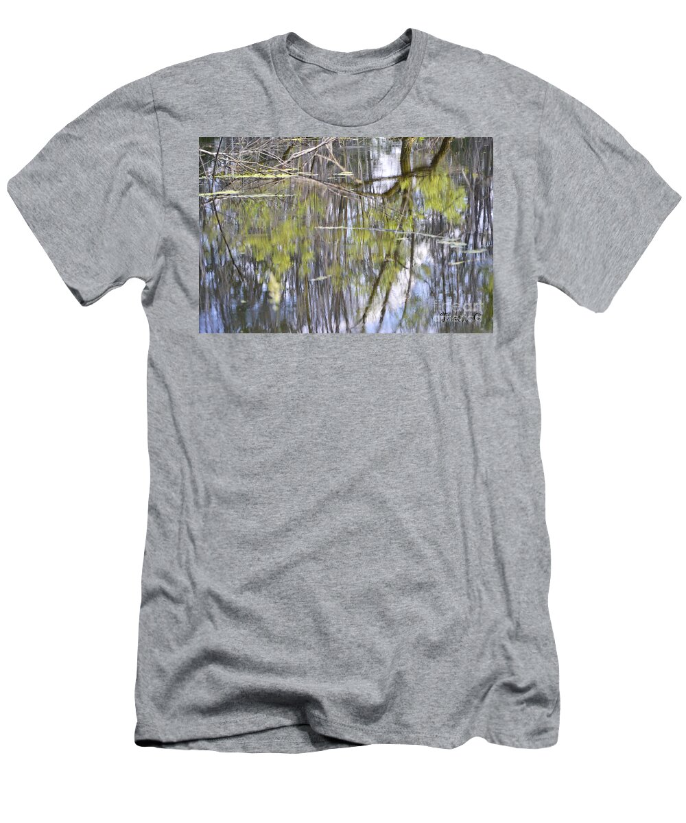 Swamp T-Shirt featuring the photograph Reflective Listening by Traci Cottingham