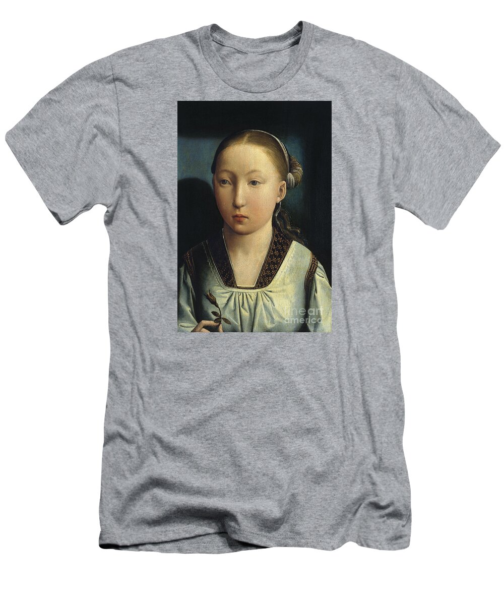La Infanta Catalina De Aragn T-Shirt featuring the painting Reina De Inglaterra by MotionAge Designs