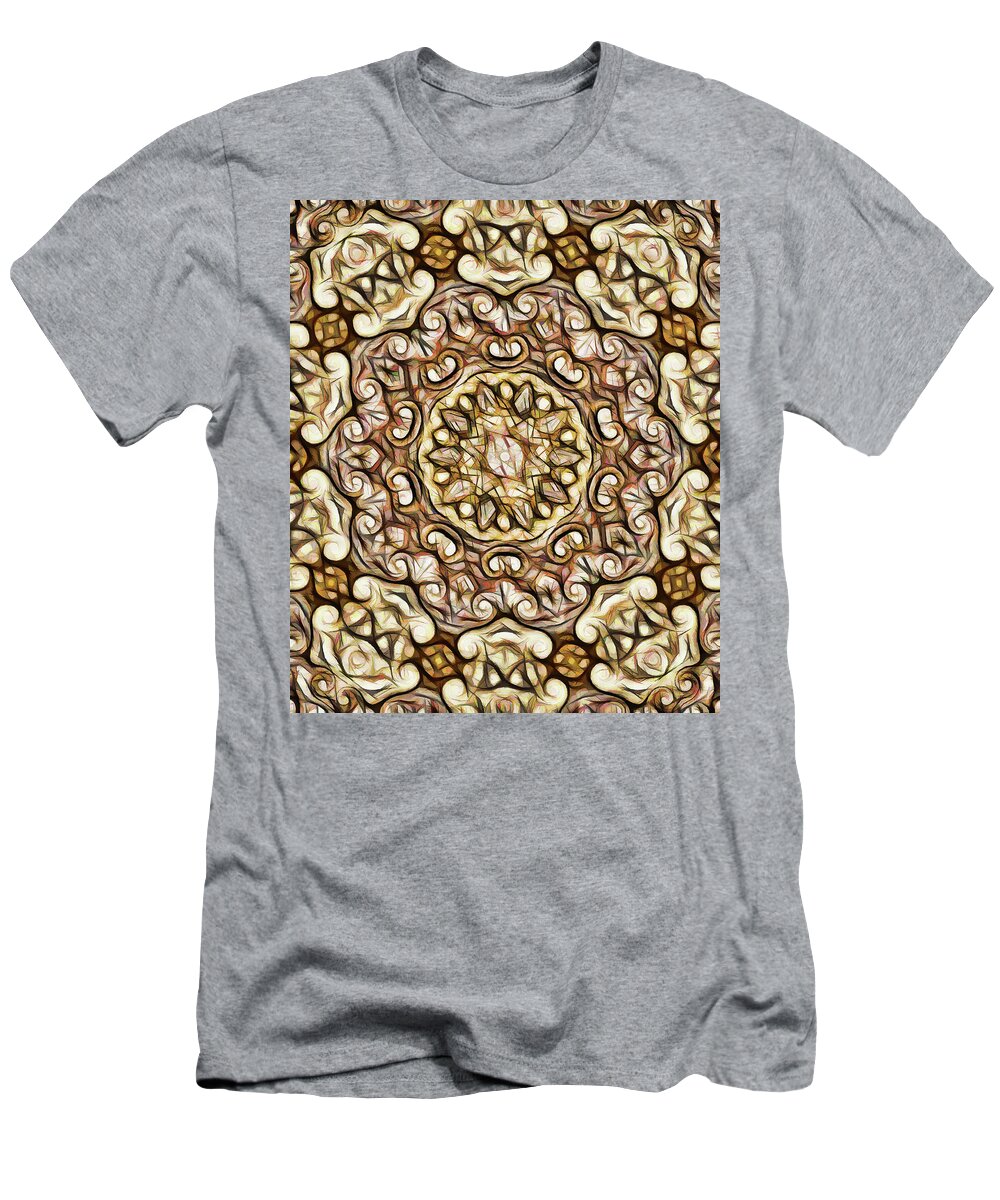 Mandala Art T-Shirt featuring the painting Release by Jeelan Clark