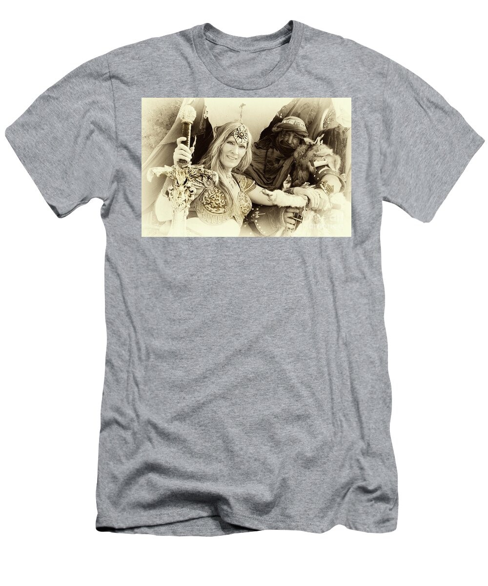 Barbarians T-Shirt featuring the photograph Renaissance Festival Barbarians by Bob Christopher