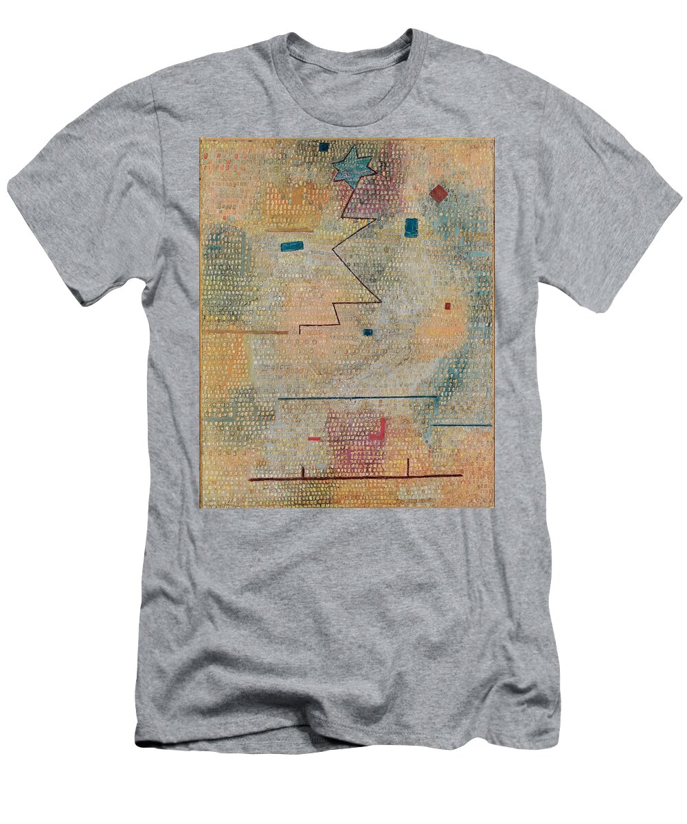 Paul Klee T-Shirt featuring the painting Rising Star by Paul Klee