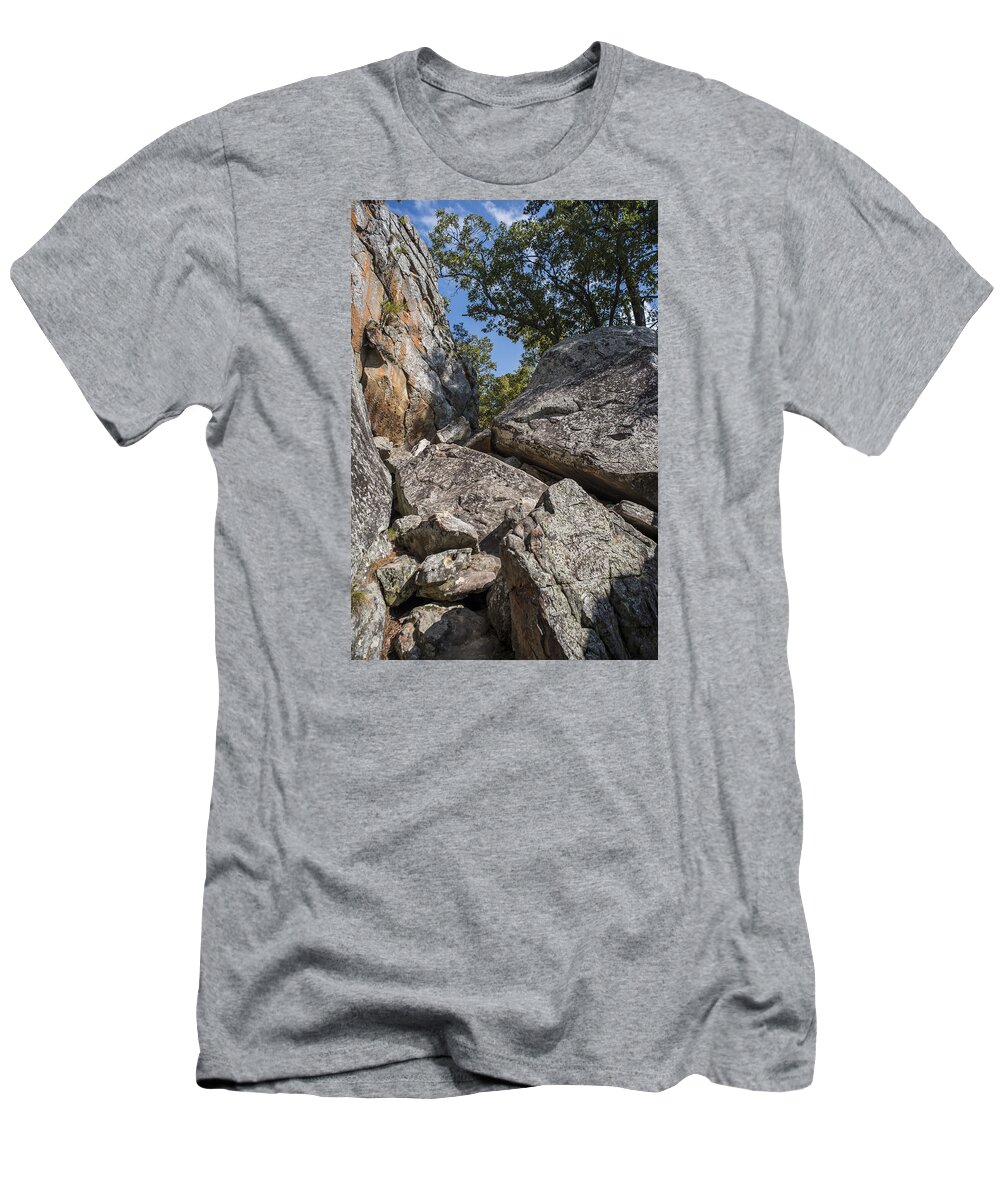 History T-Shirt featuring the photograph Robbers Cave Rocks by Robert Potts