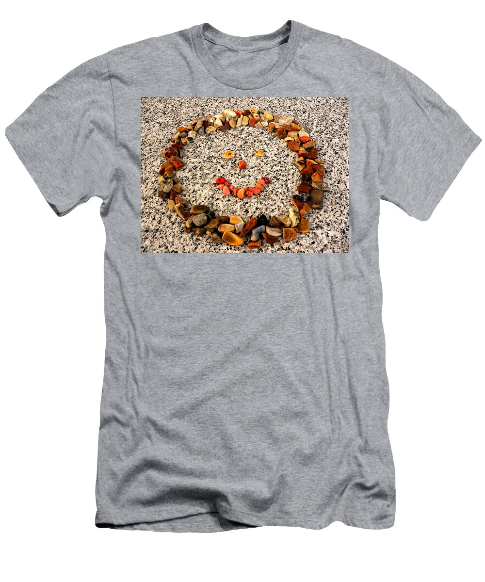 Rock Face On Granite T-Shirt featuring the photograph Rock Face On Granite by Kathy K McClellan
