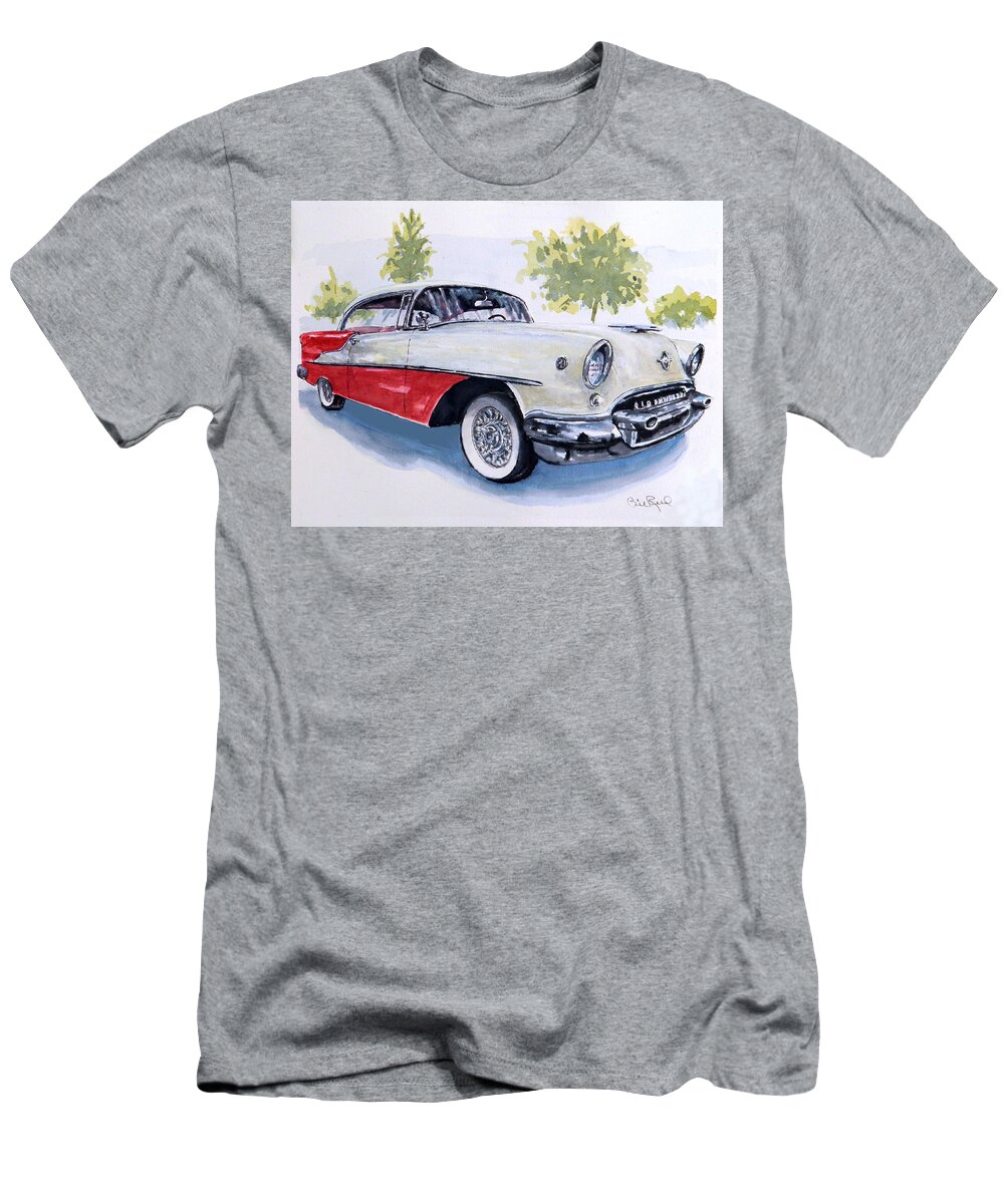 Automobile T-Shirt featuring the painting Rocket 88 by William Reed