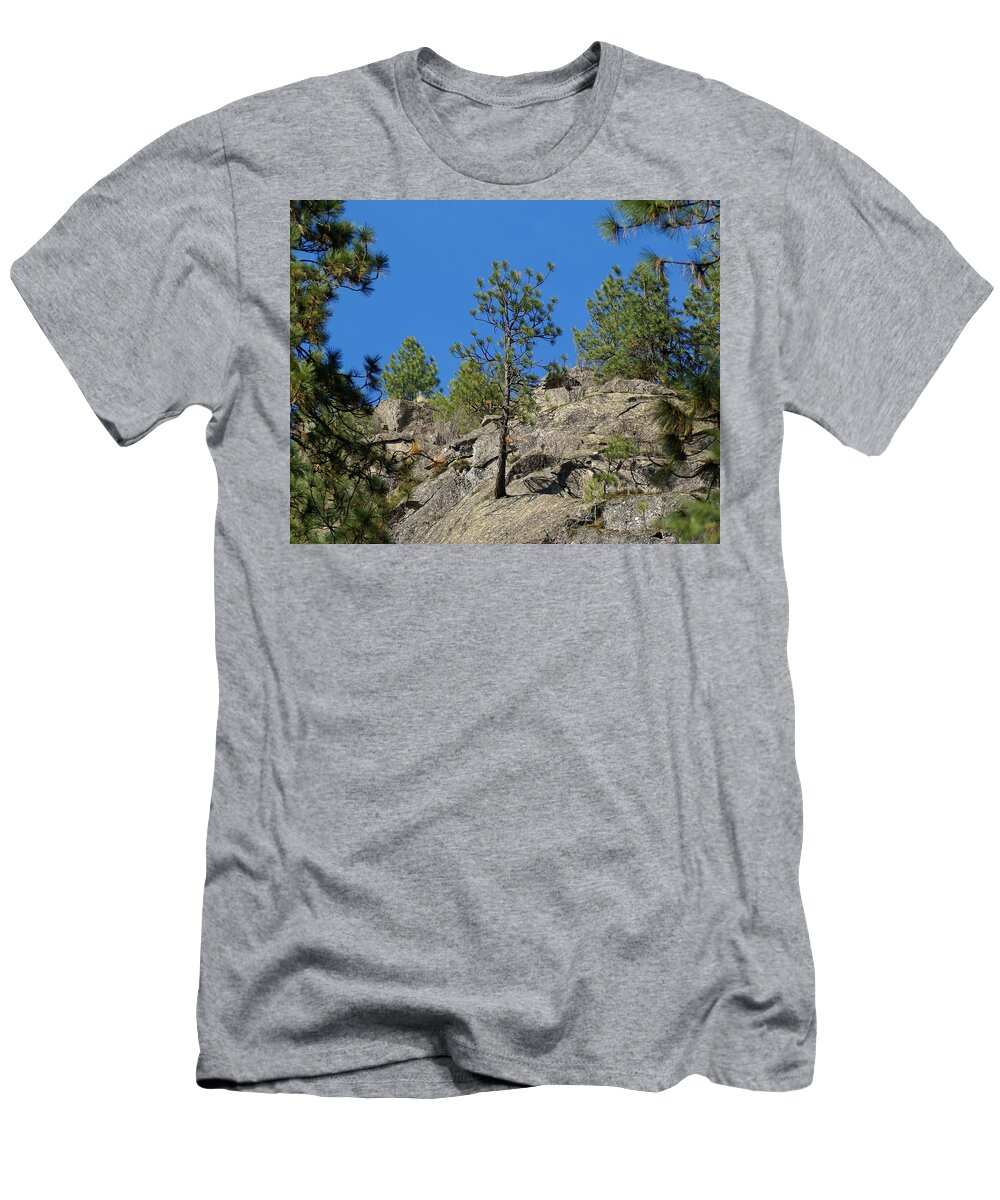 Nature T-Shirt featuring the photograph Rockin' Tree by Ben Upham III