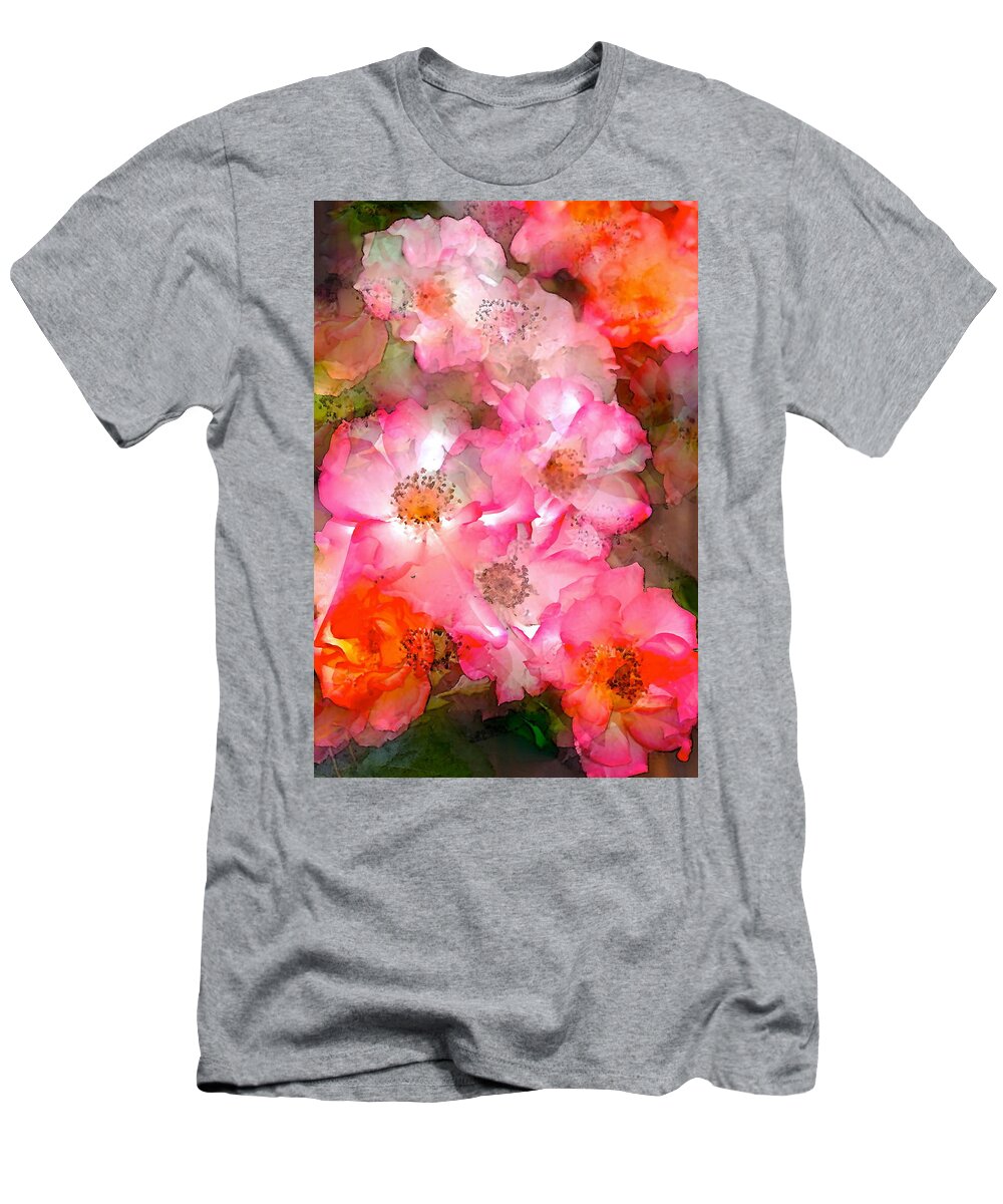 Floral T-Shirt featuring the photograph Rose 140 by Pamela Cooper