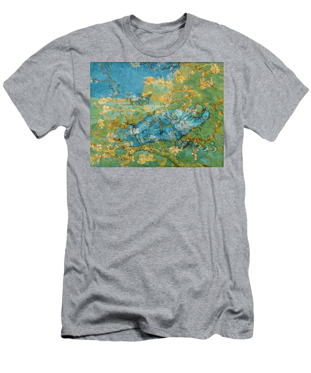 Post Modern T-Shirt featuring the digital art Rustic 6 van Gogh by David Bridburg