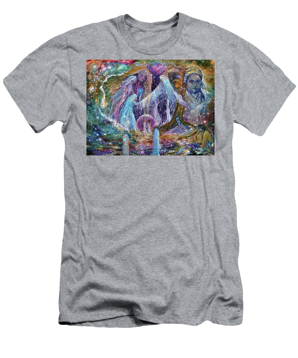 Saint Bernadette T-Shirt featuring the painting Saint Bernadette by Ashleigh Dyan Bayer