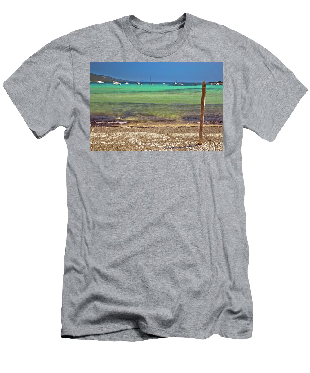 Beach T-Shirt featuring the photograph Sakarun turquoise beach on Dugi otok island by Brch Photography