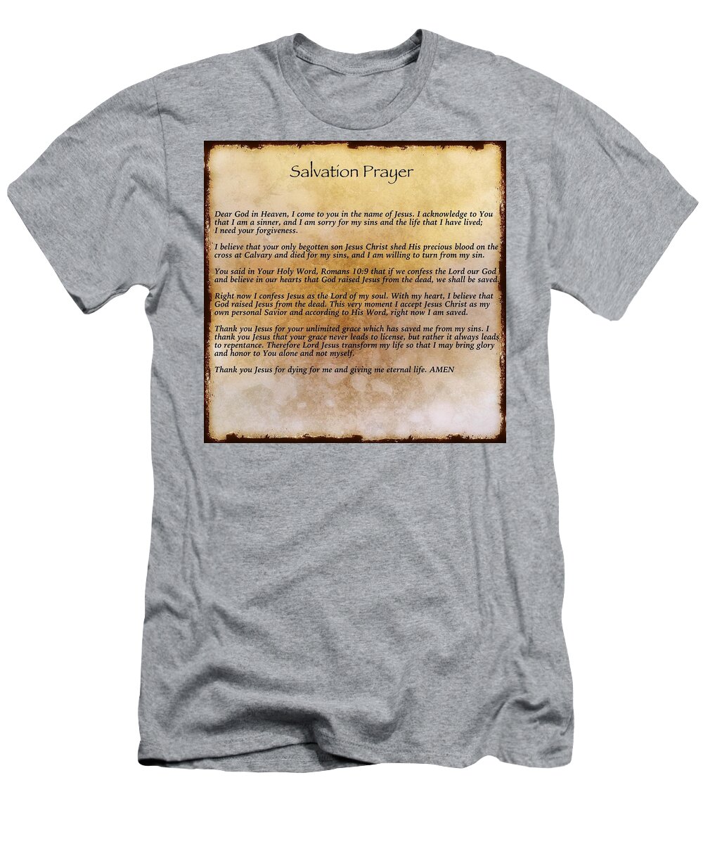 God T-Shirt featuring the photograph Salvation Prayer by David Norman