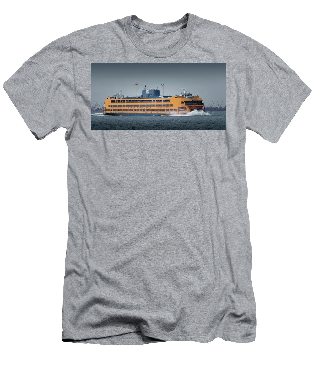 Staten Island Ferry T-Shirt featuring the photograph Samuel I. Newhouse Ferry by Kenneth Cole