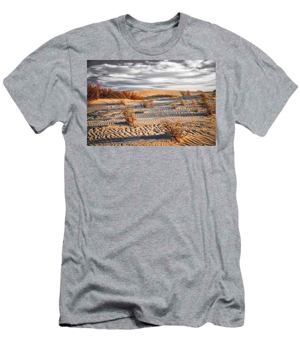 Landscapes T-Shirt featuring the photograph Sand Dune Wind Carvings by Donald Brown