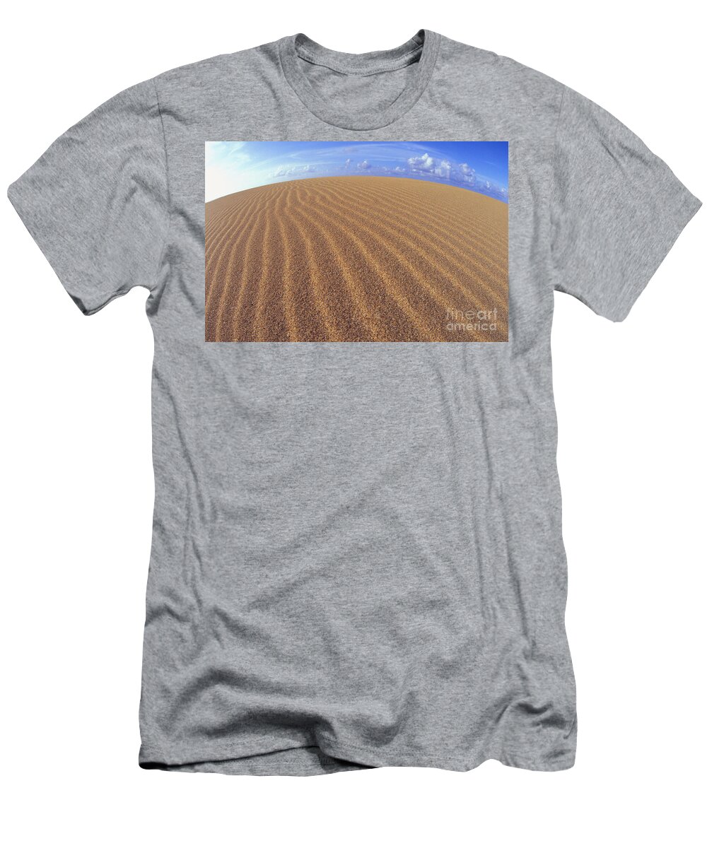Calm T-Shirt featuring the photograph Sand Ridges by Carl Shaneff - Printscapes