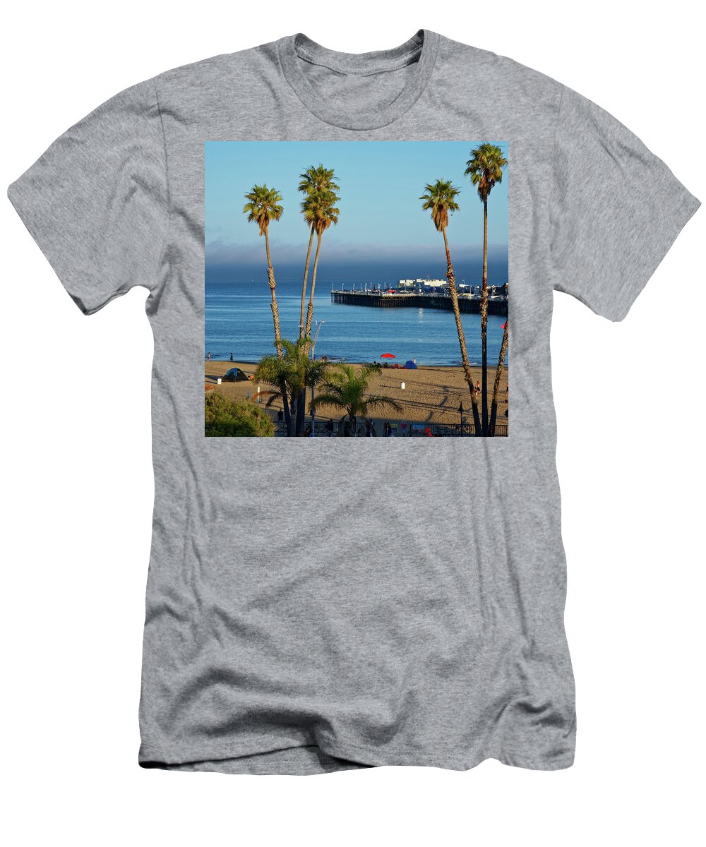 Landscape T-Shirt featuring the photograph Santa Cruz Beach by Peter Ponzio
