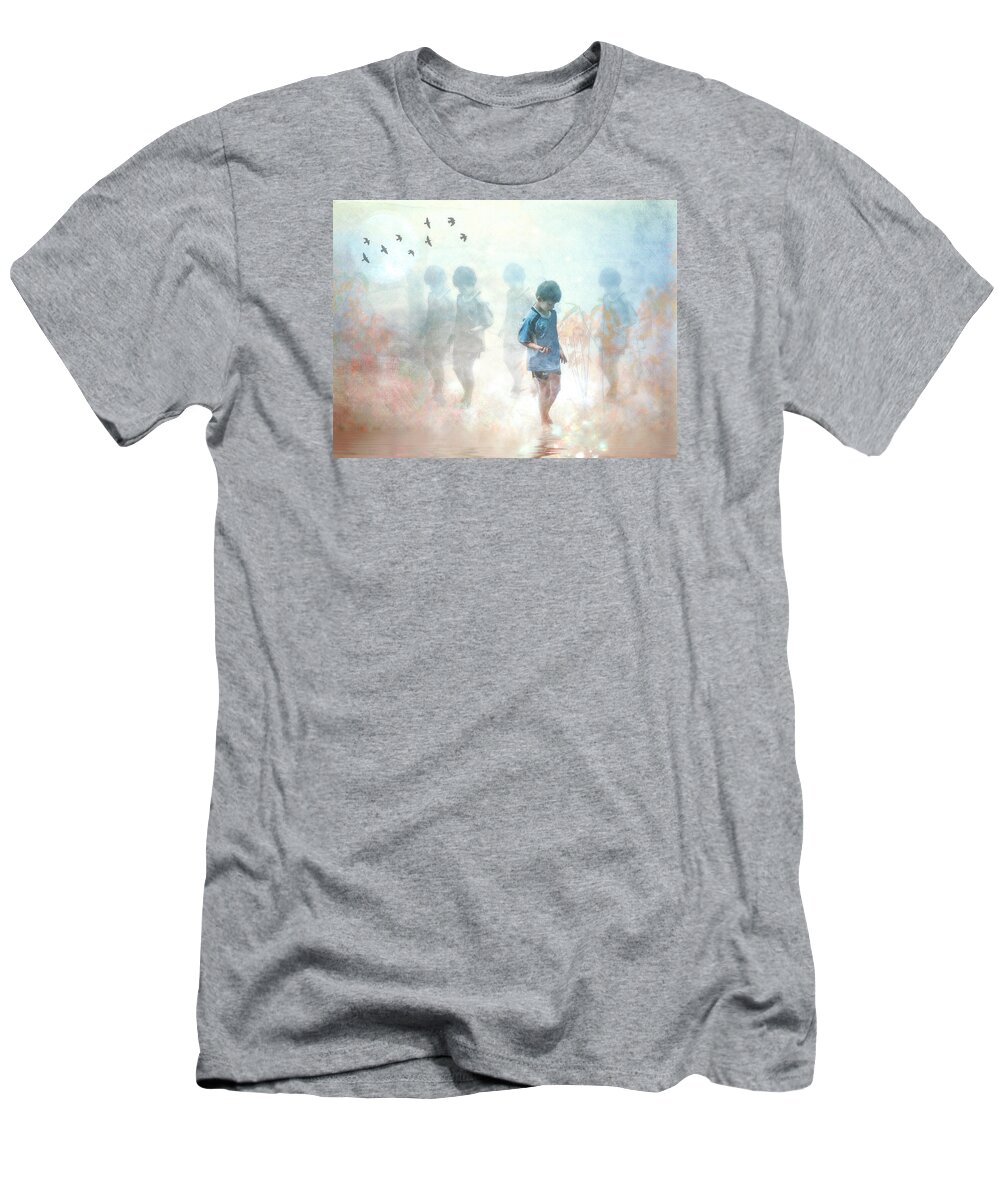 Digital Art T-Shirt featuring the photograph Scavenger--holding The Earth by Melissa D Johnston