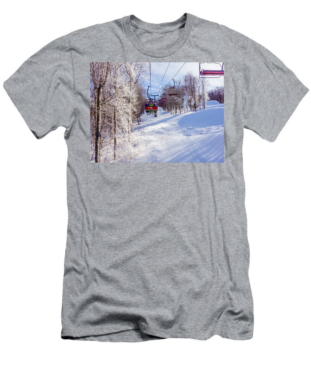 Scenery T-Shirt featuring the photograph Scenery Around Timberline Ski Resort West Virginia by Alex Grichenko