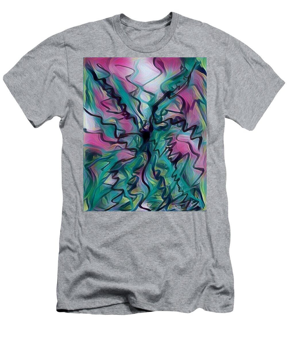 Digital T-Shirt featuring the digital art Scribbling Effect by Roy Hummel