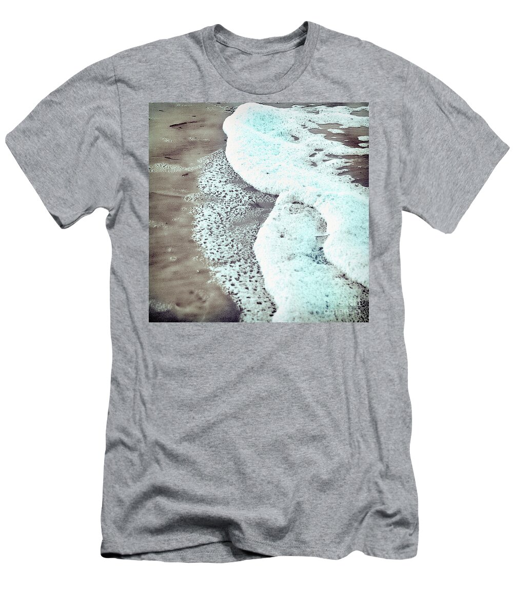 Water T-Shirt featuring the photograph Sea Foam Square by Linda Olsen