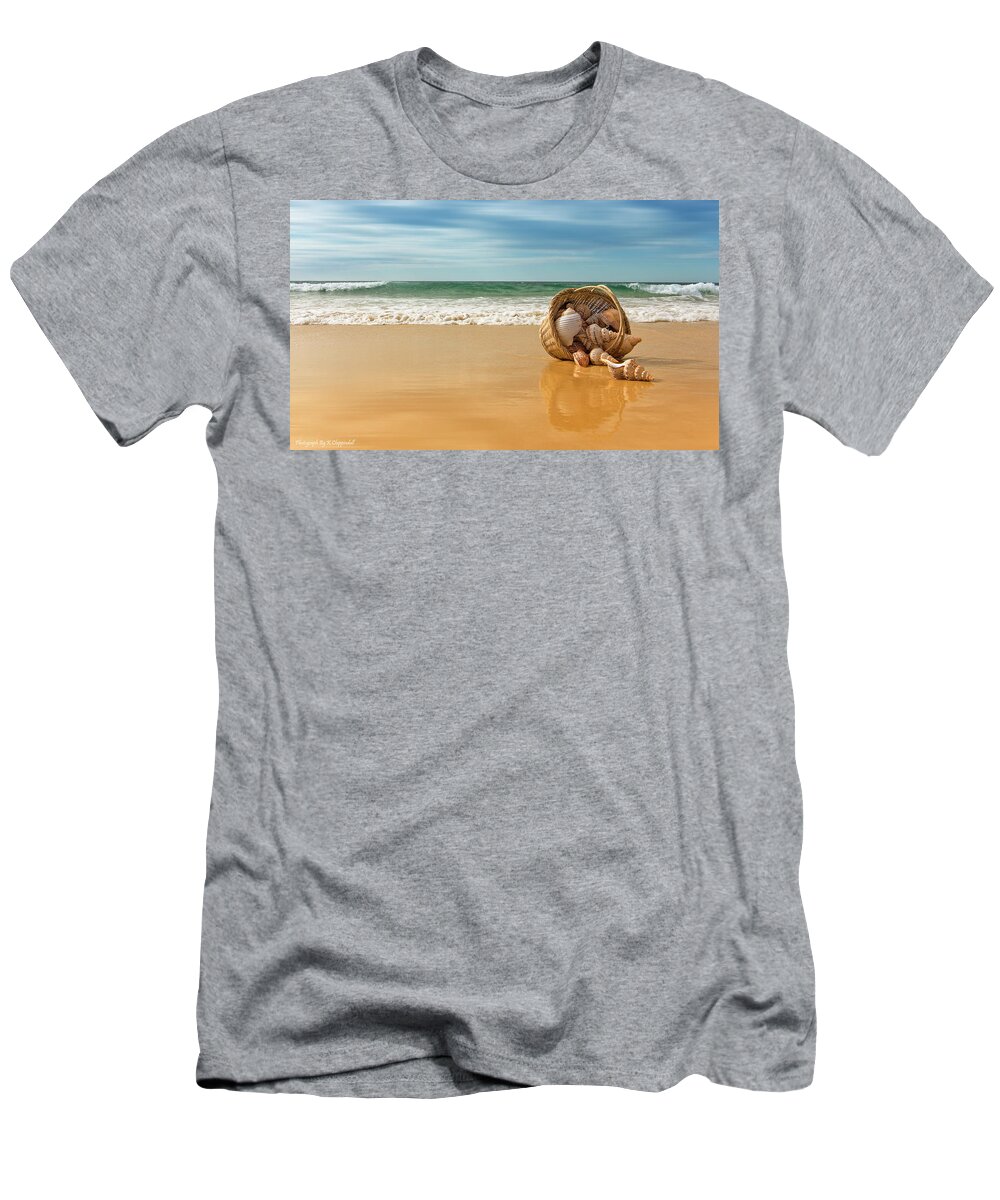 Seashells Forster T-Shirt featuring the digital art Seashells Forster 061 by Kevin Chippindall