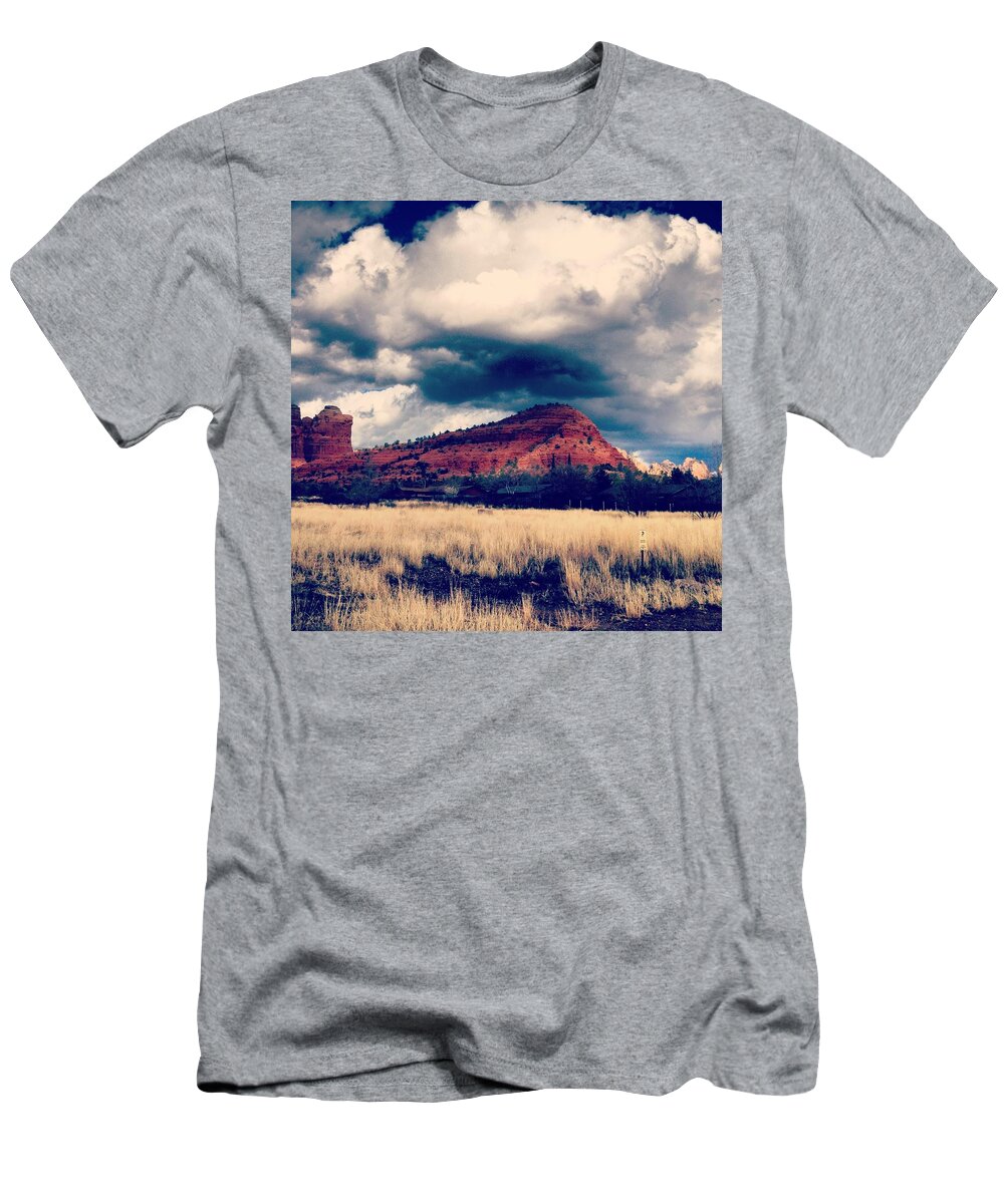 Arizona T-Shirt featuring the photograph Sedona Storm by Michael Dean Shelton