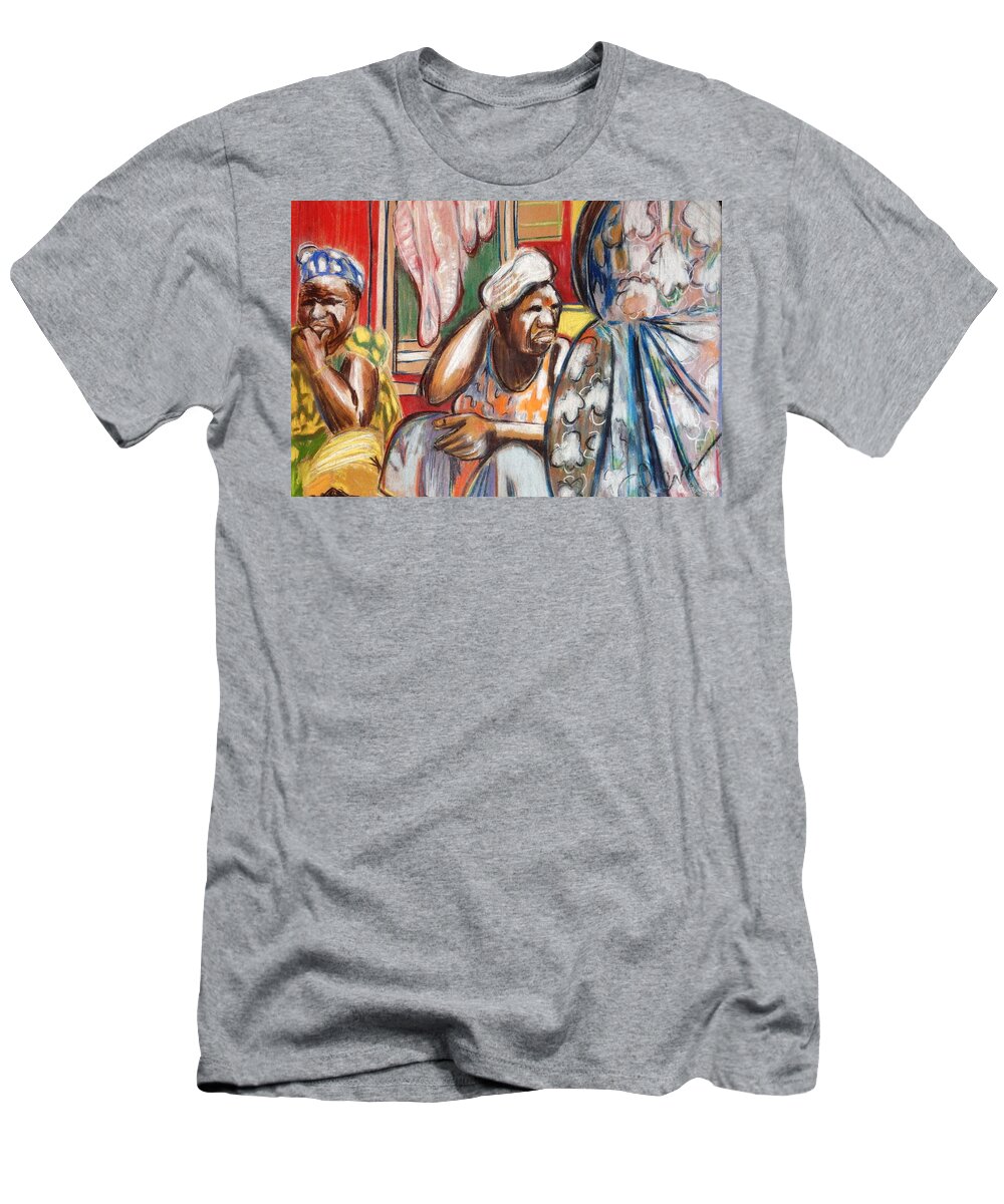 Africa T-Shirt featuring the painting Senegal, 1965 by Gary Coleman