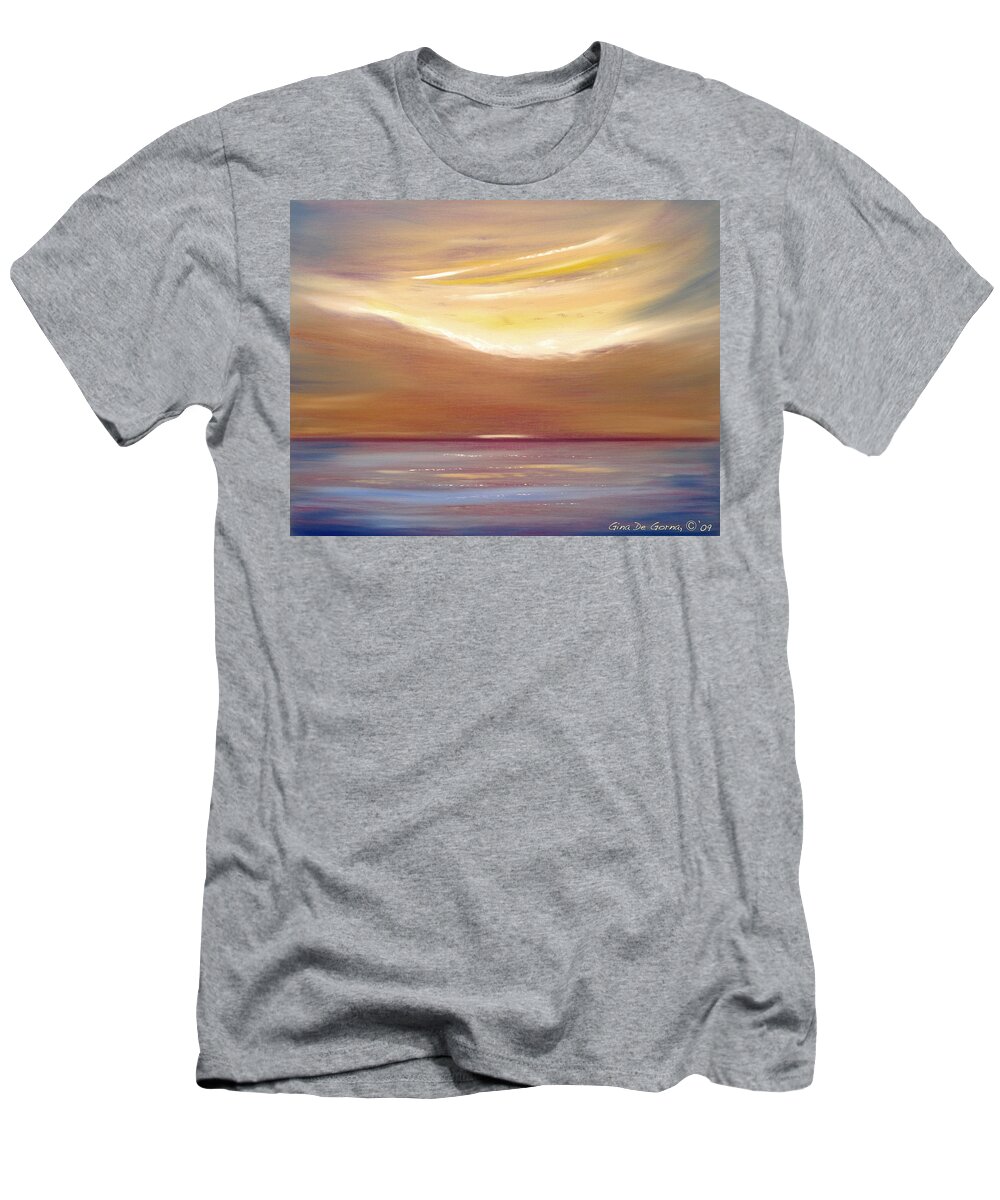 Art T-Shirt featuring the painting Serenity by Gina De Gorna