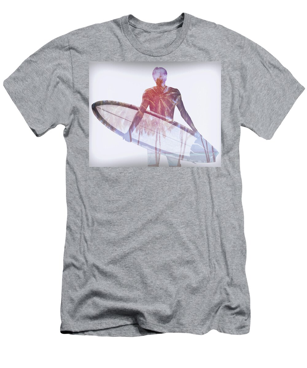 Surfing T-Shirt featuring the photograph Session Ready by Lawrence Knutsson