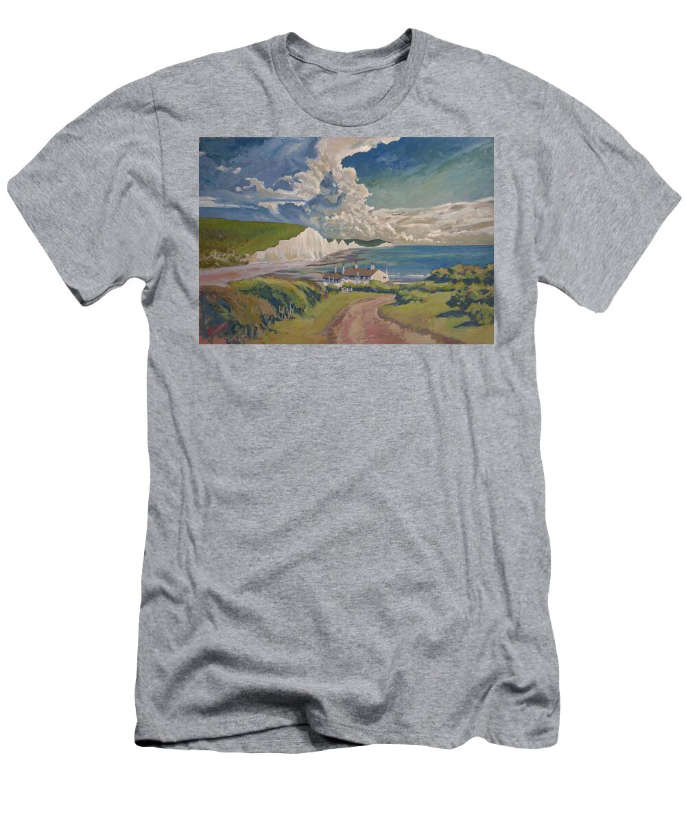 Seven Sisters T-Shirt featuring the painting Seven Sisters by Nop Briex