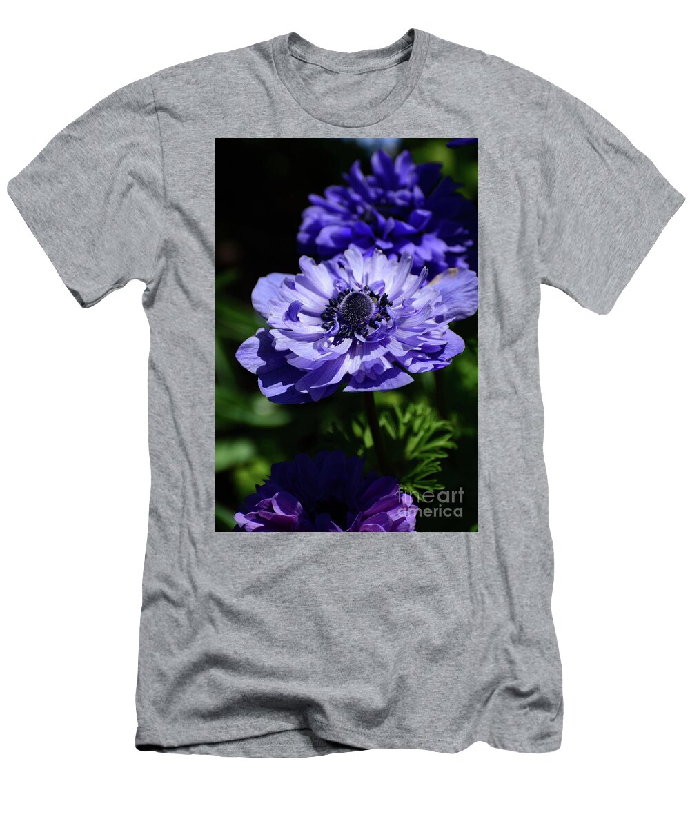 Flowers T-Shirt featuring the photograph Shades of Purple by Cindy Manero