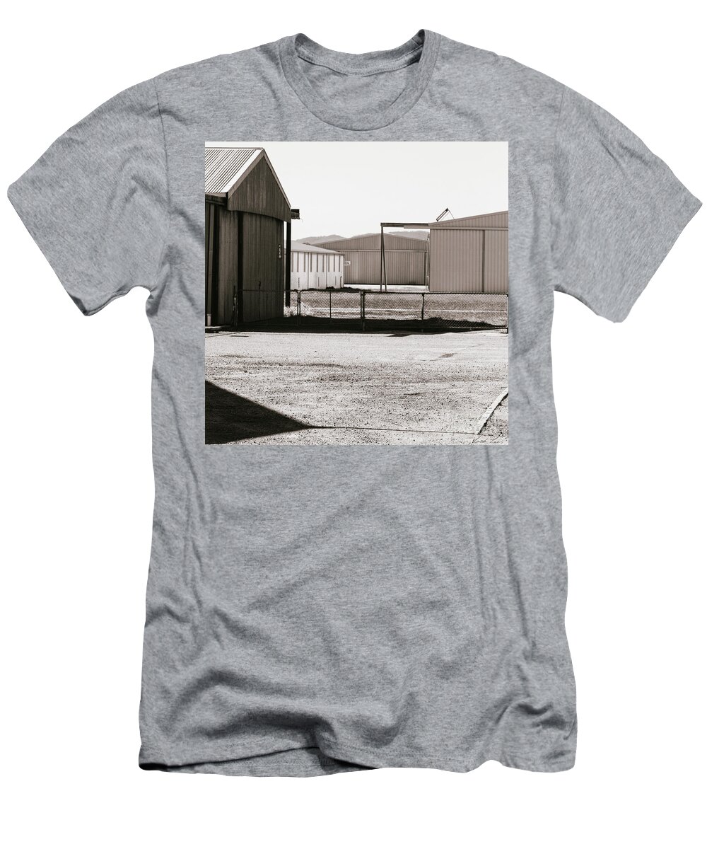 Shed T-Shirt featuring the photograph Shapes and Shadows by Linda Lees