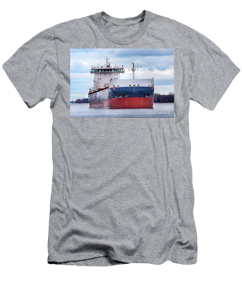 Great Lakes T-Shirt featuring the photograph Ship Algoma Strongfield-5126 by Norris Seward