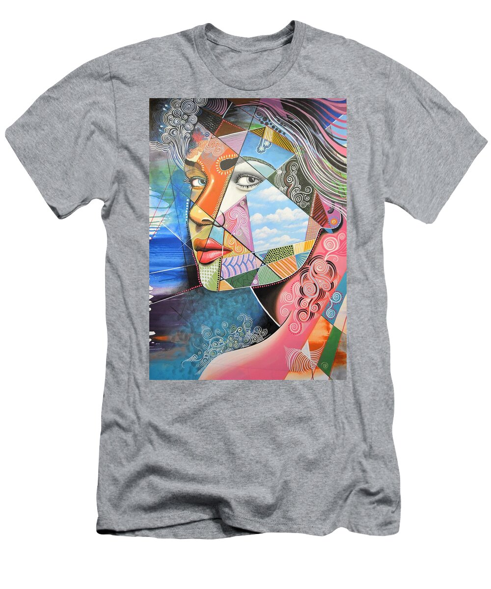Face T-Shirt featuring the painting Sincerely by Amy Giacomelli