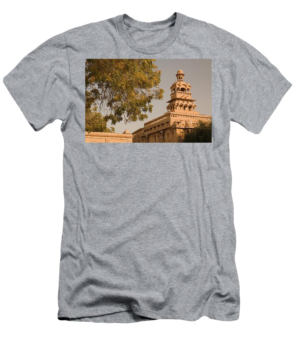 Mandir T-Shirt featuring the photograph SKN 1325 Mandir Palace Tower by Sunil Kapadia