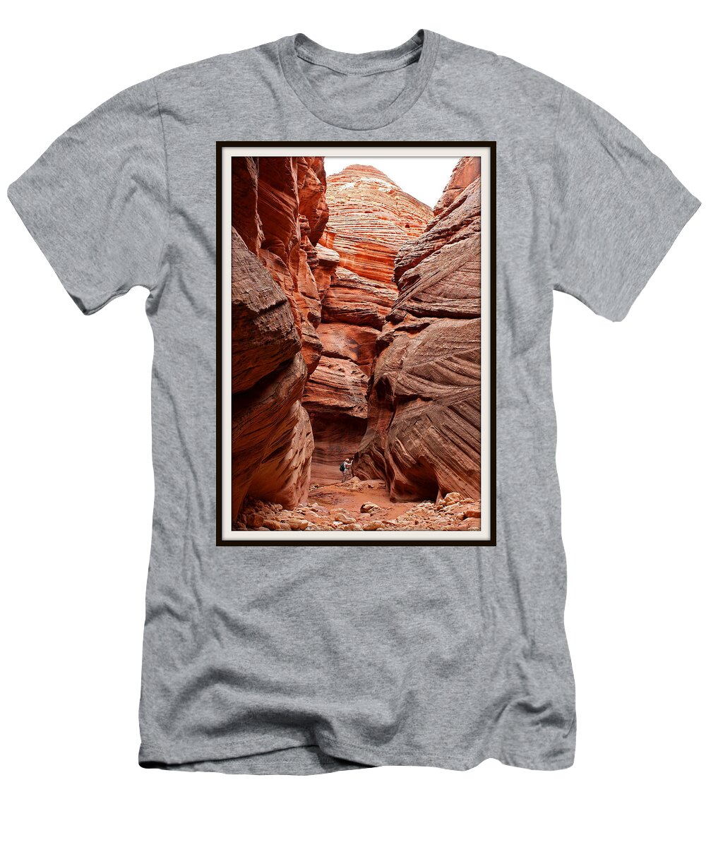 Slot Canyon T-Shirt featuring the photograph Slot Canyons by Farol Tomson