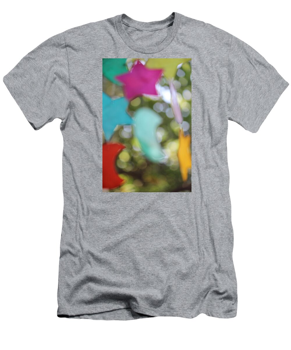 Green T-Shirt featuring the photograph Smudgy Joy by Eesha Reddy