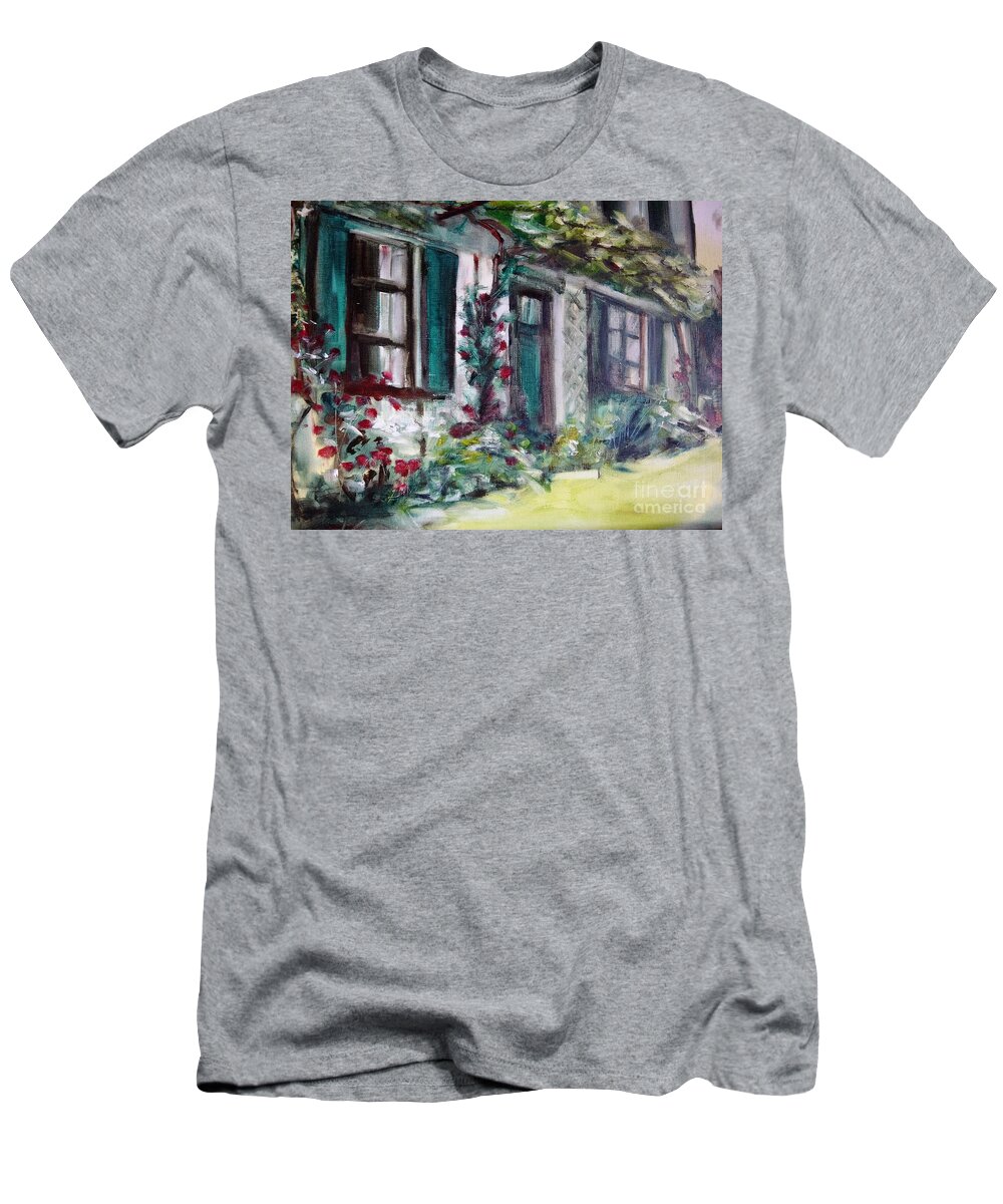 French T-Shirt featuring the painting So French by Angela Cartner