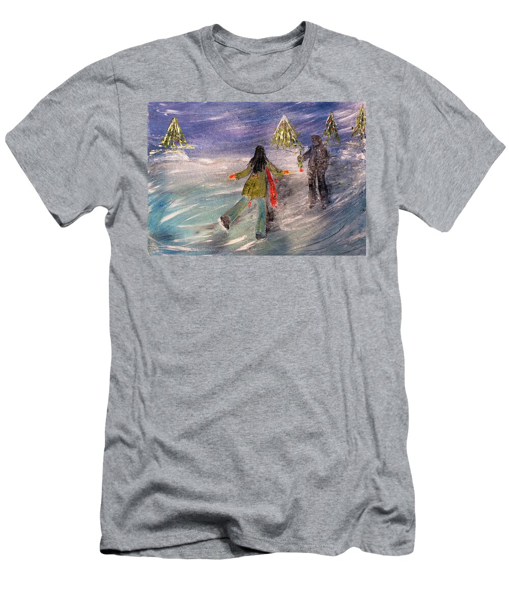 Romance T-Shirt featuring the painting Someone Special by Evelina Popilian